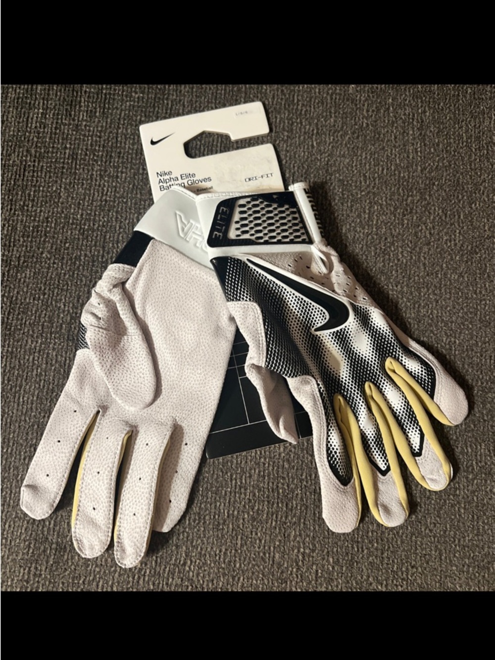 Nike Purdue Boilermakers Alpha Elite Team Issue Baseball Batting Gloves Large